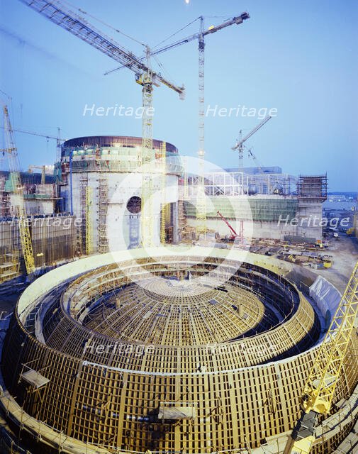 Sizewell 'B' Power Station, Leiston, Suffolk Coast, Suffolk, 24/04/1991. Creator: John Laing plc.