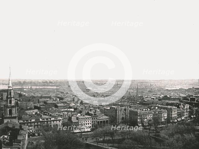 Panorama of the city of Boston, USA, 1895.  Creator: Unknown.