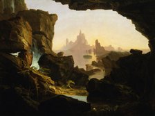 The Subsiding of the Waters of the Deluge, 1829. Creator: Thomas Cole.