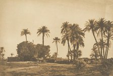 Vue du Village de Hamarneh, près de Dendérah (Rive droite), 1849-50. Creator: Maxime du Camp.