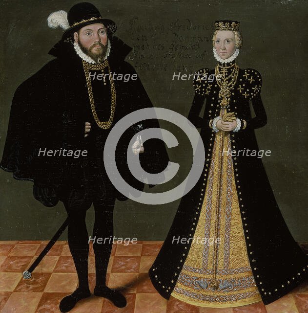 Unknown German princely couple, from c.1580 until 1600. Creator: Workshop of Lucas Cranach the Elder.