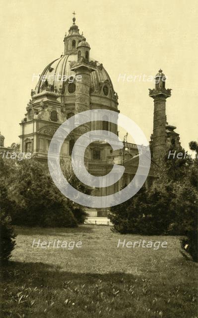 Karlskirche, Vienna, Austria, c1935. Creator: Unknown.