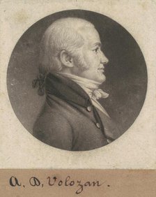 Denis A. Volozan, 1800. Creator: Charles Balthazar Julien Févret de Saint-Mémin.