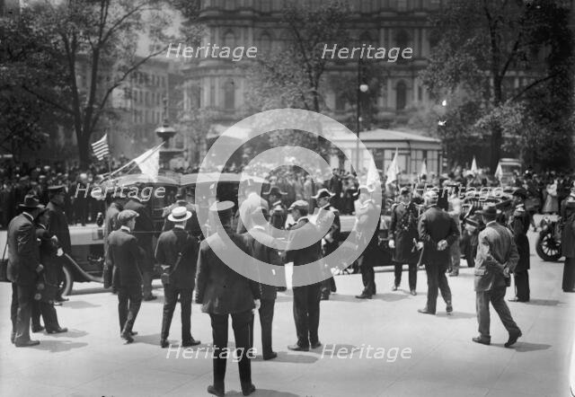 Admirals at City Hall, 1913. Creator: Bain News Service.