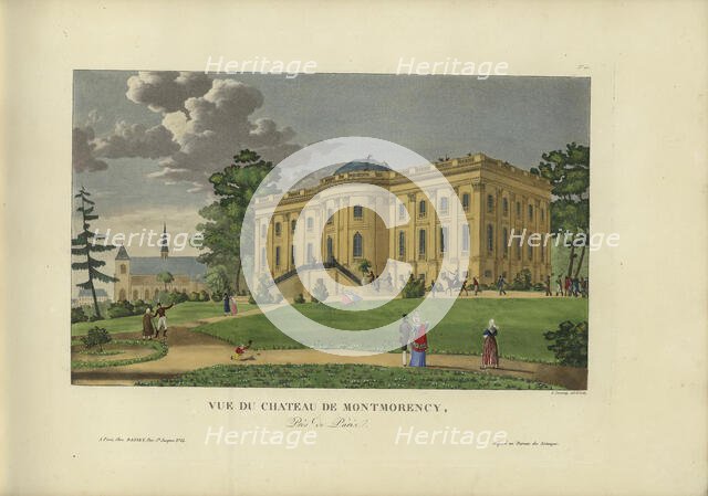 Vue du Château de Montmorency, 1817-1824. Creator: Courvoisier-Voisin, Henri (1757-1830).