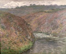  'View of Creuse in cloudy weather' ', 1889, oil on canvas of Claude Monet'.