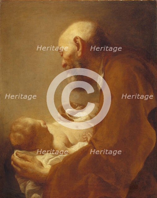 Saint Simon with the Christ Child, 18th century. Creator: Angeli, Giuseppe (1712-1798).