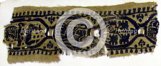 Textile Fragment, Coptic, 6th century. Creator: Unknown.