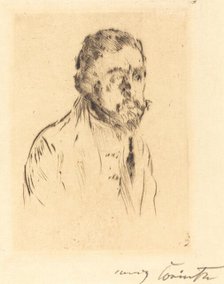 Bildnisstudie H. St. (Portrait Study of H. St.), 1920. Creator: Lovis Corinth.