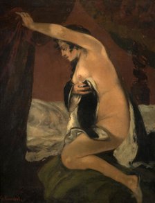 Study for Venus in Venus and Psyche, 1865. Creator: Gustave Courbet.