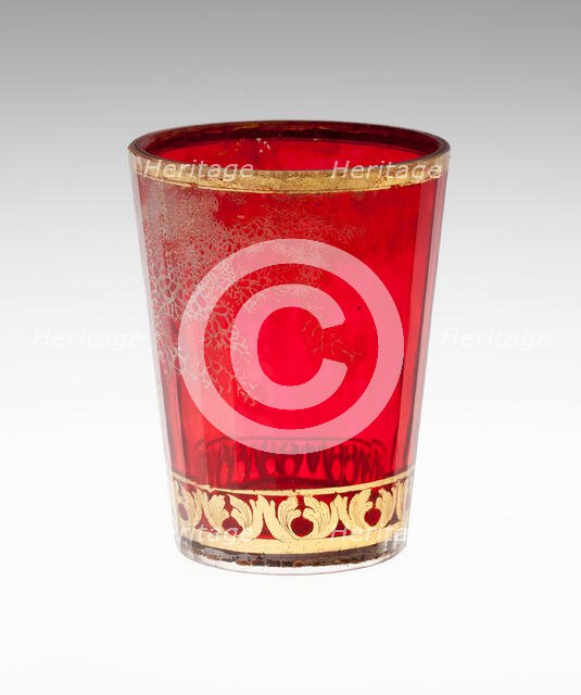 Beaker, Bohemia, c. 1730. Creator: Bohemia Glass.