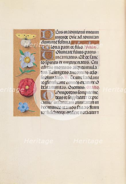 Hours of Queen Isabella the Catholic, Queen of Spain: Fol. 21v, c. 1500. Creator: Master of the First Prayerbook of Maximillian (Flemish, c. 1444-1519); Associates, and.
