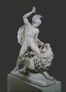 Bellerophon fighting with the Chimeira, 1821. Creator: Johann Nepomuk Schaller.