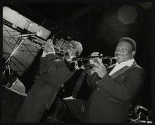 Trumpeters Joe Newman and Cat Anderson at the Newport Jazz Festival, Middlesbrough, 1978. Artist: Denis Williams