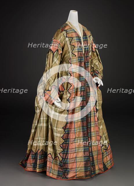 Dressing Gown (Gown, Neckpiece), about 1850-1870. Creator: Unknown.