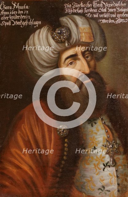 Kara Mustafa Pasha, Ottoman Grand Vizier, ca 1683. Artist: Anonymous  