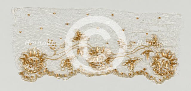 Fragment (from a border), France, c. 1860. Creator: Unknown.