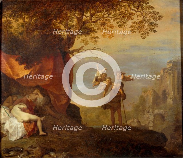 Cymon and Iphigenia, 1630-1640. Artist: Poelenburgh, Cornelis, van (1594/95-1667)