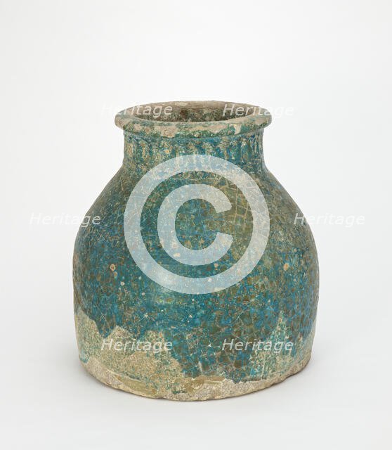 Jar: large, wide-mouthed, cylindrical, 11th-12th century. Creator: Unknown.