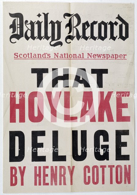 Poster for Daily Record, c1930-46. Artist: Unknown