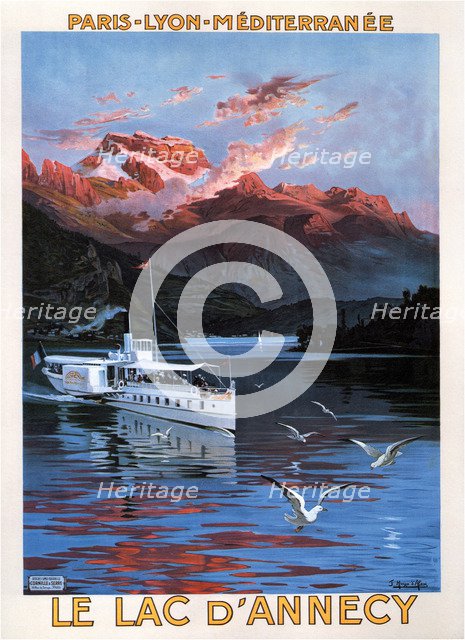 Lac d'Annecy. Artist: Hugo d'Alesi, Frédéric (1849-1906)