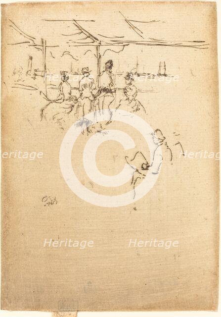 Ryde Pier, 1887. Creator: James Abbott McNeill Whistler.