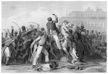 'Death of Colonel Finnis at Meerut', 1857, (c1860). Artist: Unknown