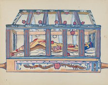 Plate 4: Christ in Sepulchre: From Portfolio "Spanish Colonial Designs of New Mexico", 1935/1942. Creator: Unknown.
