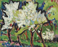 Flowering Trees IV, 1909. Creator: Kirchner, Ernst Ludwig (1880-1938).