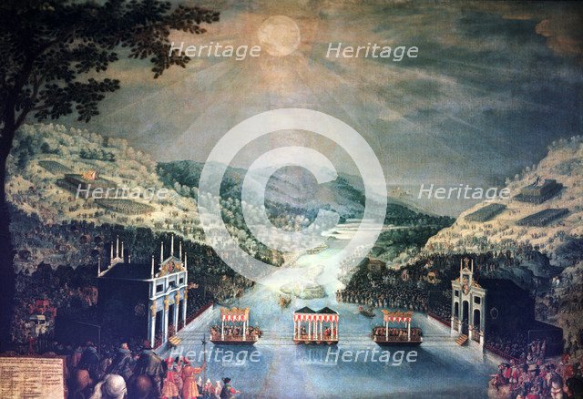 The deliveries (Pheasants Islands), oil referring to the Peace of the Pyrenees, agreement signed …