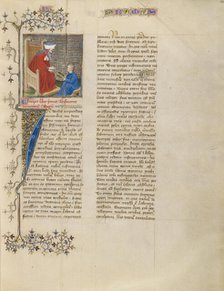 Boethius Instructs a Young Boy in Arithmetic, about 1405. Creator: Unknown.