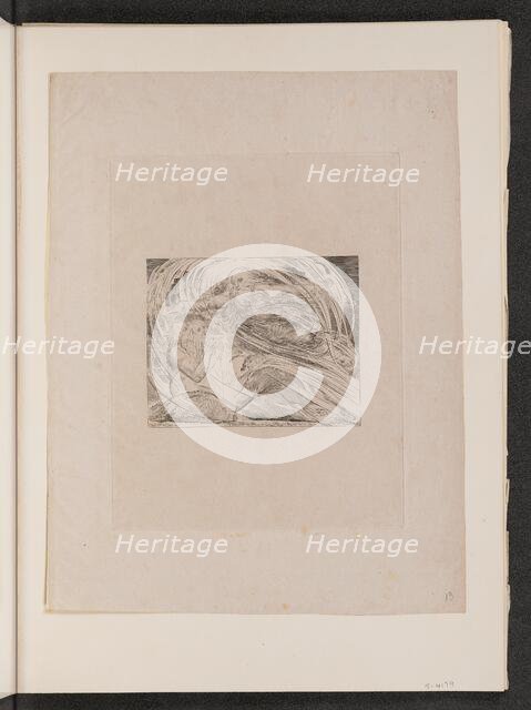 The Lord Answering Job out of the Whirlwind, 1825. Creator: William Blake.