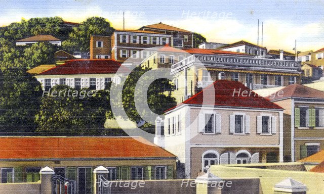 Denmark Hill, Charlotte Amalie, Saint Thomas, Virgin Islands, c1900s. Artist: Unknown