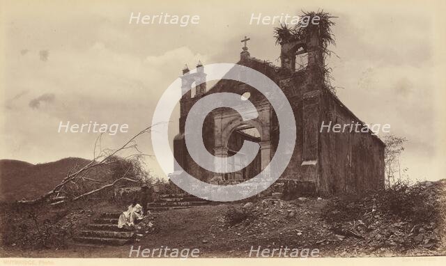 Ruins of the Church of San Miguel, Panama, 1877. Creator: Eadweard J Muybridge.