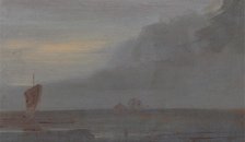 Seapiece with Boats: Evening;Seascape with Boats, Evening, ca. 1815. Creator: Unknown.