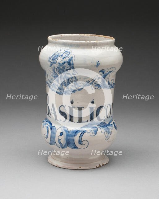 Pharmacy Jar, Savona, c. 1740. Creator: Unknown.