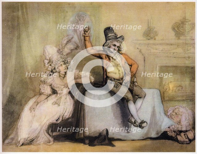 Mr. Bannister and Miss Orser, c1780-1825. Creator: Thomas Rowlandson.
