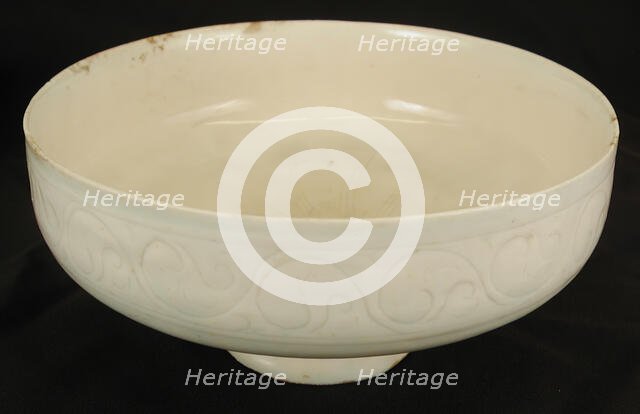 White bowl, Iran, 12th century. Creator: Unknown.