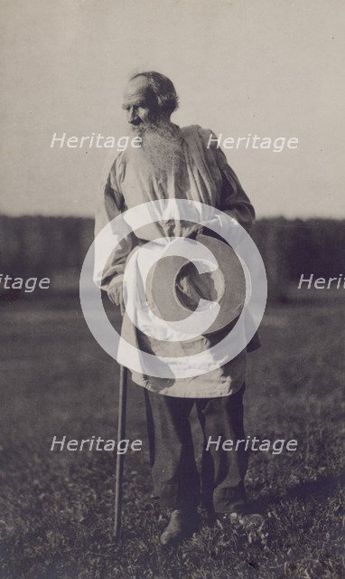 Portrait of the author Count Lev Nikolayevich Tolstoy (1828-1910).