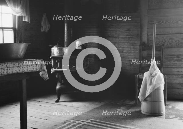 Corner of kitchen, home of tobacco sharecropper, Person County, North Carolina, 1939. Creator: Dorothea Lange.