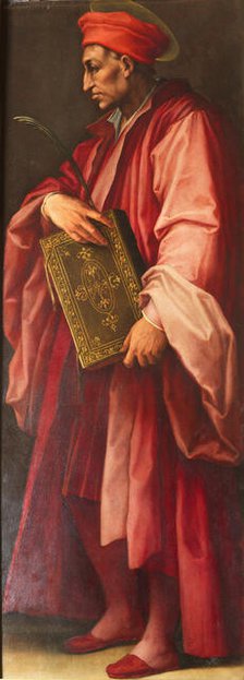 Cosimo il Vecchio as Saint Cosmas, 1557-1559. Creator: Vasari, Giorgio (1511-1574).