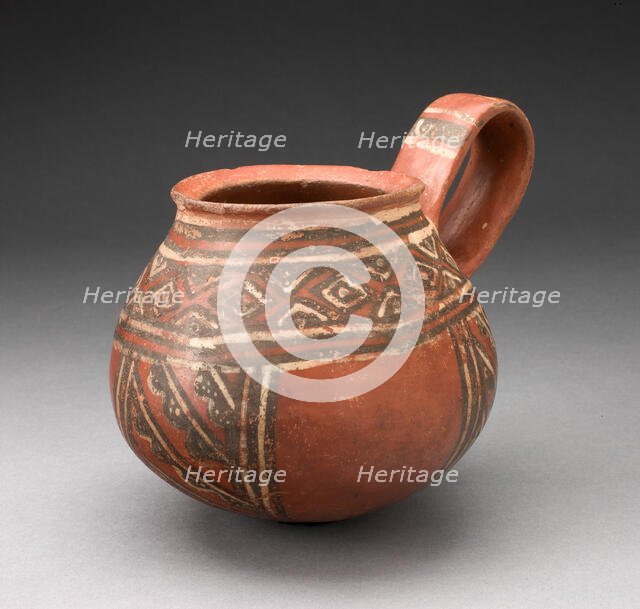 Miniature Single-Handled Jar with Textile-like Pattern, A.D. 1450/1532. Creator: Unknown.