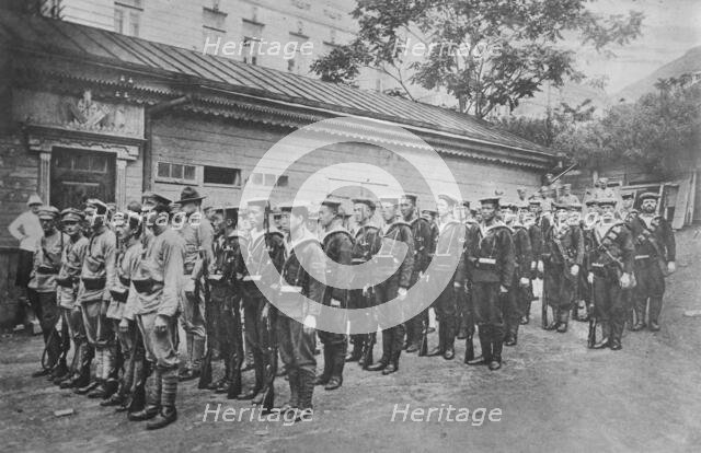 Vladivostock [i.e. Vladisvostok], Allied troops, Nov 1918. Creator: Bain News Service.