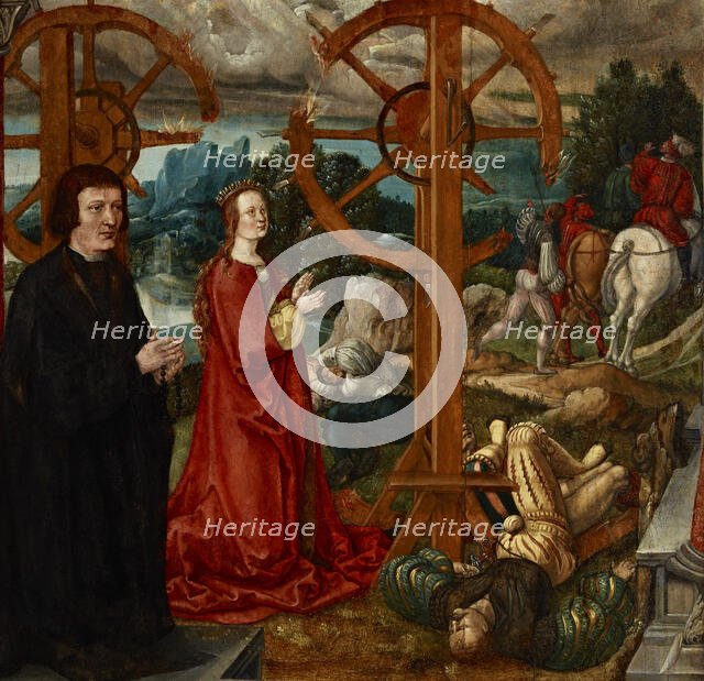 The Martyrdom of Saint Catherine, 1530s. Creator: Woensam, Anton (of Worms) (1492/1500-1541).