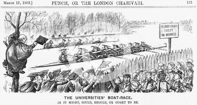 'The Universities' Boat-Race', 1883. Artist: Unknown