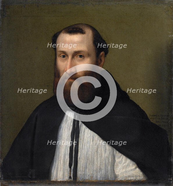 Portrait of a Canon of the Lateran, 1556. Creator: Anguissola, Sofonisba (ca. 1532-1625).