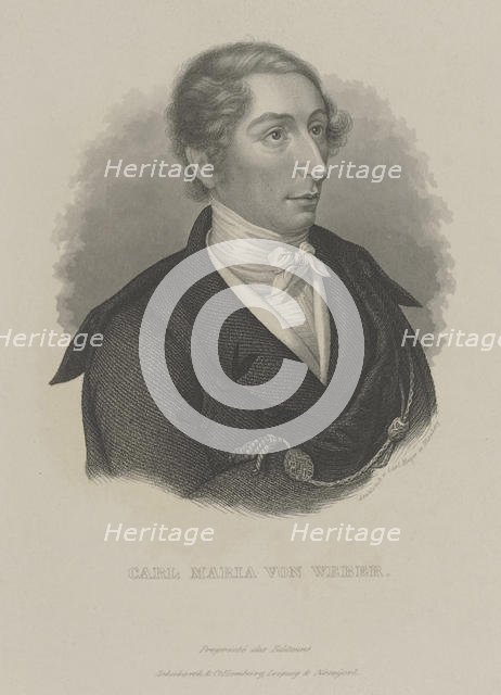 Carl Maria von Weber (1786-1826), c. 1840. Creator: Mayer, Carl (1798-1868).