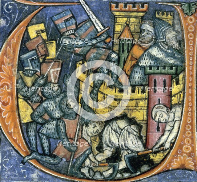 Siege of Jerusalem, 1250-1259.  Creator: Unknown.