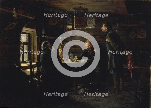 The Nightingale Lovers, 1872-1873. Artist: Makovsky, Vladimir Yegorovich (1846-1920)