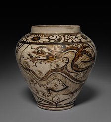 Jar with Dragon: Cizhou Ware, 1271-1368. Creator: Unknown.